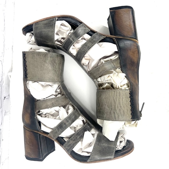 🚫SOLD! NIB/NWT |•FREEBIRD🦅BY STEVEN•| 'RAVEN' Gladiator Bootie/Sandals Size 7 - Picture 8 of 16